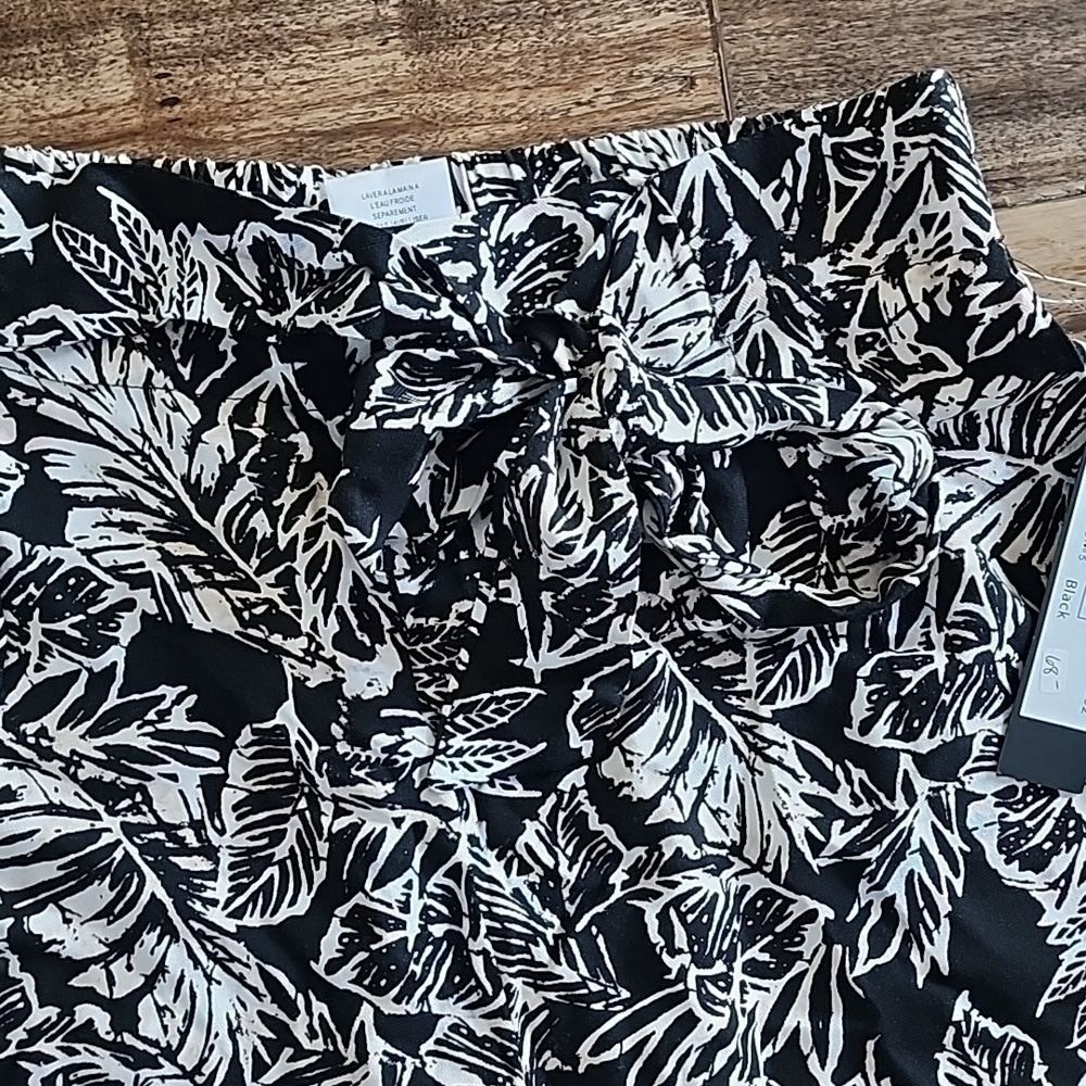 Women's Tribal Jeans Black Foral Print Shorts Sz Small - Picture 5 of 8